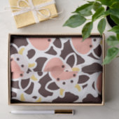 かわいい牛のパターン 薄葉紙 (ギフト)