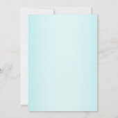 かわいい牛のプリントフローラファーム赤ちゃんシャワー 招待状 (裏面)