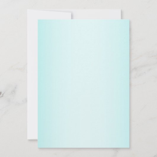 かわいい牛のプリントフローラファーム赤ちゃんシャワー 招待状 (裏面)