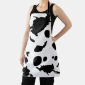 かわいい牛のプリント水の色エプロン エプロン (インサイチュ)