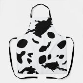 かわいい牛のプリント水の色エプロン エプロン (正面)