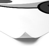 かわいい牛のプリント ポスター (角)