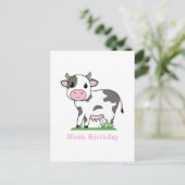 かわいい牛のポストカード ポストカード (スタンド正面)