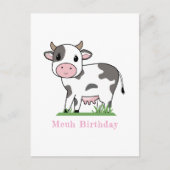 かわいい牛のポストカード ポストカード (正面)