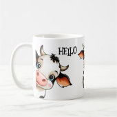 かわいい牛のマグカップ コーヒーマグカップ (左)