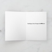 かわいい牛のユーモアのためのハッピーバレンタインデー シーズンカード (内部)