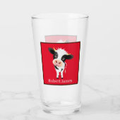 かわいい牛の恋人が名前を付ける タンブラーグラス (裏面)