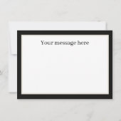 かわいい牛の恋人にメッセージを追加 ノートカード (裏面)