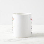 かわいい牛の持ち文字C コーヒーマグカップ (中央)
