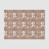 かわいい牛の最高の友達ハグフローラアート 薄葉紙 (正面)