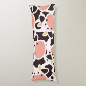 かわいい牛の柄 ボディピロー (正面縦)