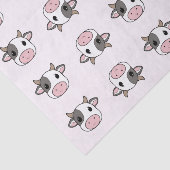 かわいい牛の模様のピンクのティッシュペーパー 薄葉紙 (詳細)