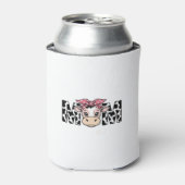 かわいい牛の母の弓のグラフィックデザイン_1 缶クーラー (缶正面)