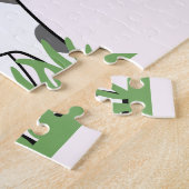 かわいい牛の漫画パズル ジグソーパズル (側面)