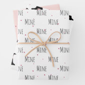 かわいい牛の熱狂する恋「美祢美祢」 ラッピングペーパーシート (インサイチュ)