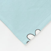 かわいい牛の継ぎ目なし柄。ヴィンテージ フリースブランケット (角)