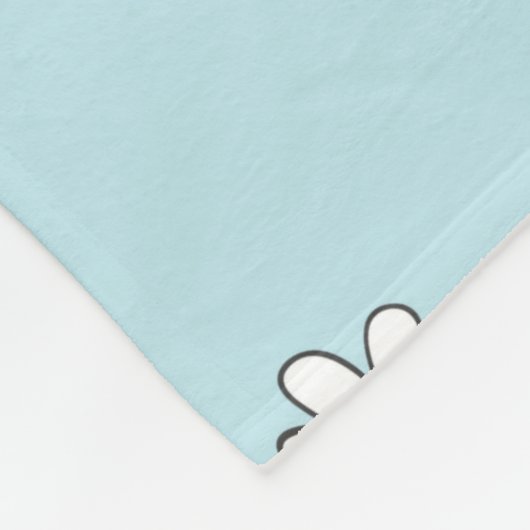 かわいい牛の継ぎ目なし柄。ヴィンテージ フリースブランケット (角)