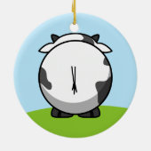かわいい牛の置物 セラミックオーナメント (裏面)