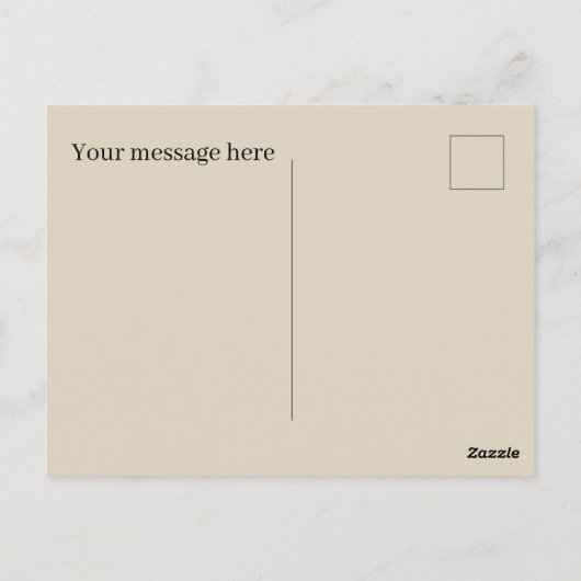 かわいい牛の花にメッセージを追加 ポストカード (裏面)