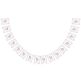 かわいい牛の誕生日バンティングフラグ バンティングフラッグ