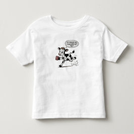 かわいい牛の責任 幼児用Tシャツ トドラーTシャツ