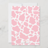 かわいい牛の雲バルーン赤ちゃんシャワー招待状 招待状 (裏面)