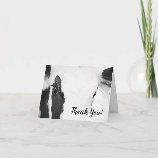 かわいい牛の顔クローズアップ赤ちゃんシャワー カード (正面)