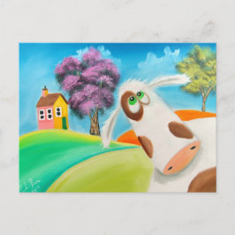 かわいい牛の顔ゴードン・ブルース・アート ポストカード