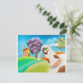 かわいい牛の顔ゴードン・ブルース・アート ポストカード (スタンド正面)