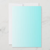 かわいい牛ひまわりファーム赤ちゃんシャワー招待状 招待状 (裏面)