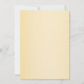 かわいい牛ひまわりファーム赤ちゃんシャワー 招待状 (裏面)