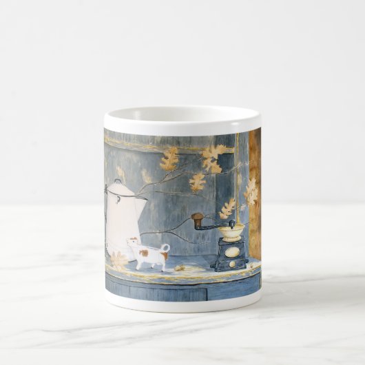 かわいい牛コーヒー・マグ モーフィングマグカップ (中央)