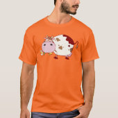 かわいい牛デザインファームライフ牛の恋人のギフト動物 Tシャツ (正面)