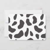 かわいい牛パーソナライズされたの子ども文房具セット サンキューカード (裏面)