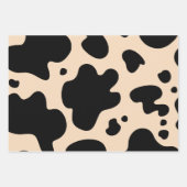 かわいい牛プリント包装紙シート ラッピングペーパーシート (正面)