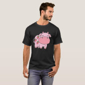 かわいい牛乳いちごヨーグルト Tシャツ (正面フル)