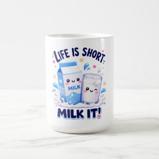 かわいい牛乳愛好家 コーヒーマグカップ