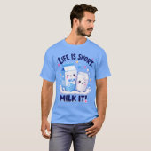 かわいい牛乳愛好家 Tシャツ (正面フル)