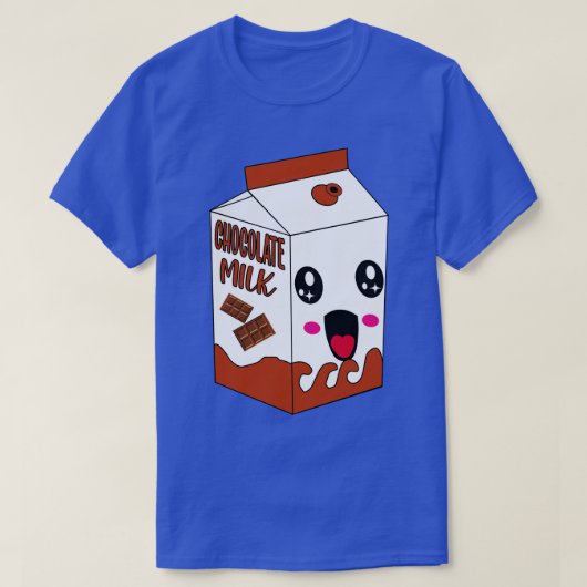 かわいい牛乳 Tシャツ (デザイン正面)