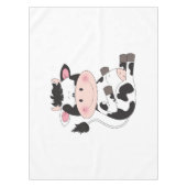 かわいい牛漫画 テーブルクロス (正面)