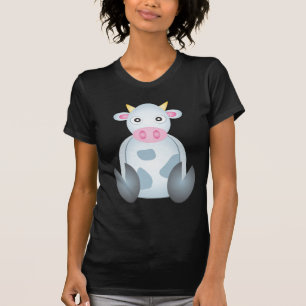 かわいい牛漫画 Tシャツ