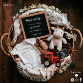 かわいい牛素朴農場の妊娠のお知らせ シーズンカード