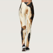 かわいい牛革パターン レギンス (裏面)