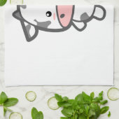 かわいい牛 キッチンタオル (折り畳み)