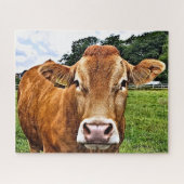 かわいい牛 ジグソーパズル (横)