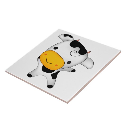 かわいい牛 タイル (側面)