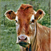 かわいい牛 タイル