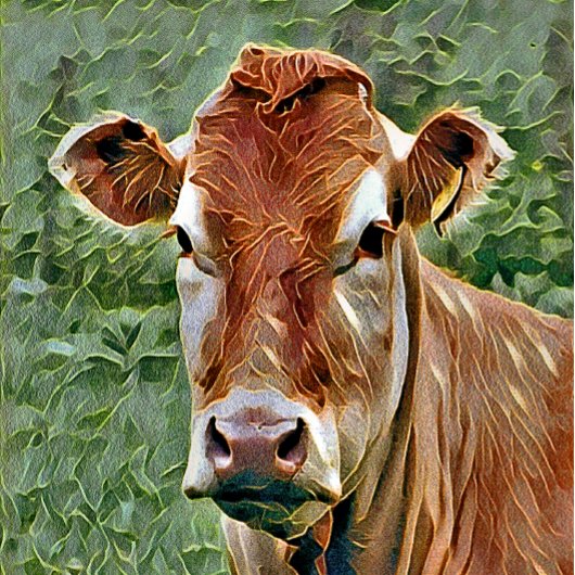 かわいい牛 タイル