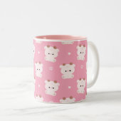 かわいい牛 ツートーンマグカップ (正面右)