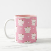 かわいい牛 ツートーンマグカップ (左)